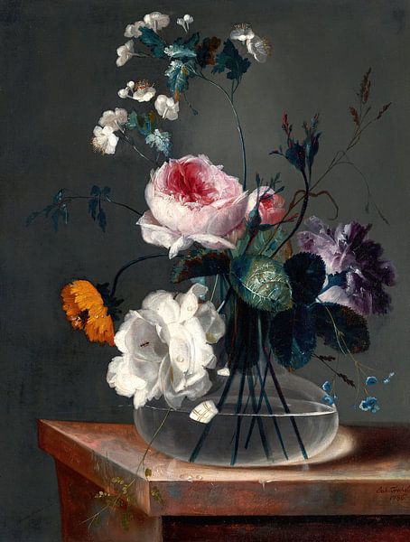 Blumenstillleben, Johann Baptist Drechsler von Meisterhafte Meister