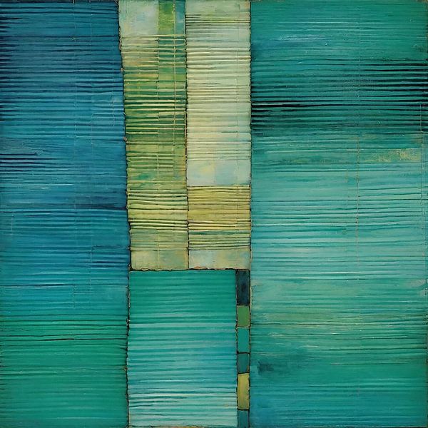 GLEICHGEWICHT IN GRÜN-BLAUER HARMONIE von Kelly Durieu