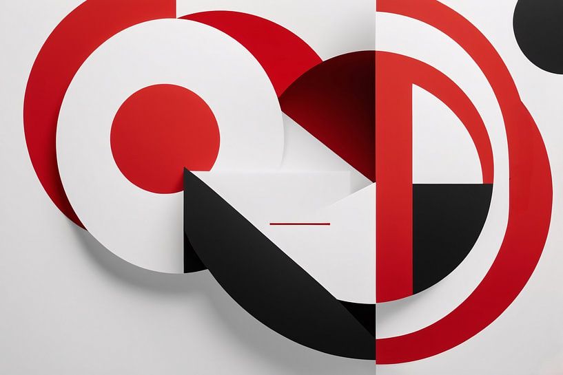 Geometrische Kunst mit starken Kontrasten von Art & Soul Creations