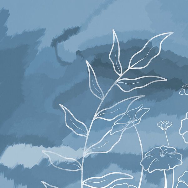 Blaue Tinte - Moderne Malerei von Studio Hinte