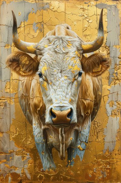 Majestic Taurus - Eleganz in Gold und neutralem Farbton von Eva Lee