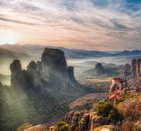 Les roches sacrées des Météores, en Grèce