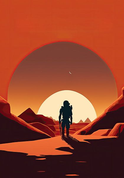 Mission zum Mars - Mars Explorer von Tim Kunst en Fotografie