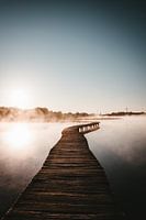Eine Brücke auf Wolken