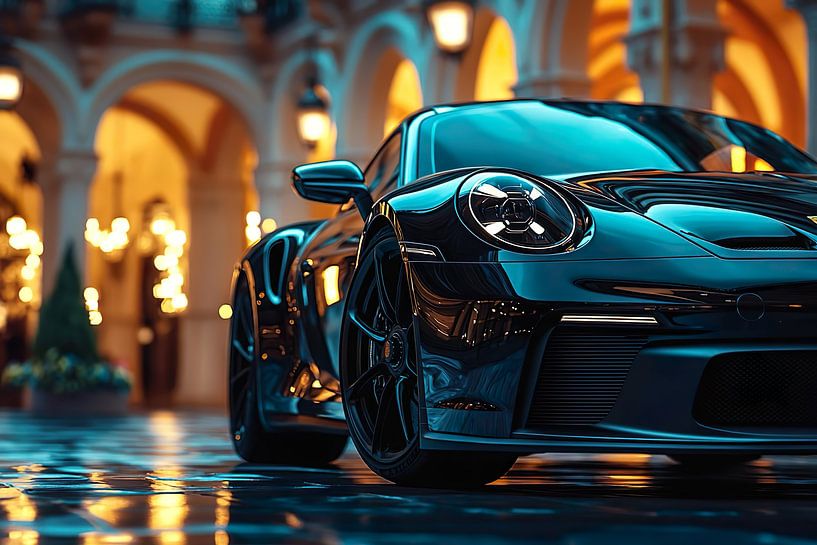 A black Porsche 911 GT3 by PixelPrestige