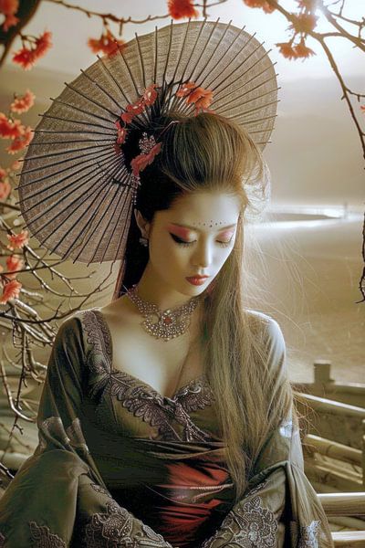 malerisches japanisches Porträt von Egon Zitter