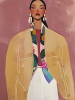 Modernes illustriertes Porträt