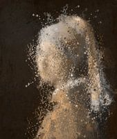 Girl with a pearl earring | What a splash | Based on the work of Johannes Vermeer