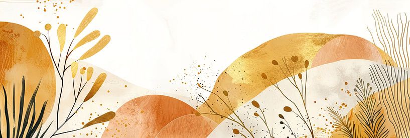 Abstrait moderne | Abstrait par Peintures accrocheuses