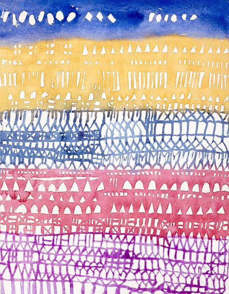 Altstadt (1928) Gemälde von Paul Klee von Dina Dankers