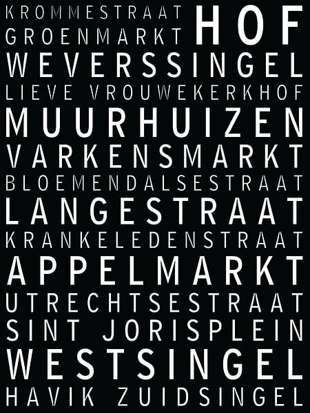 Amersfoort, berühmte Straßen und Plätze von Maarten Knops