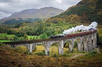 Harry Potter train passes over iconic viaduct