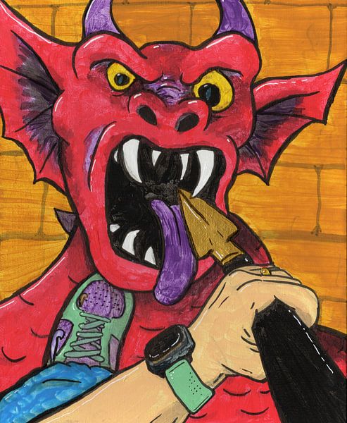 Dans la gueule du dragon - Saint Michel par BFQ = CTRL+ALT+ART