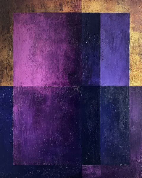 Moderne en abstracte vormen in warme kleuren van Studio Allee