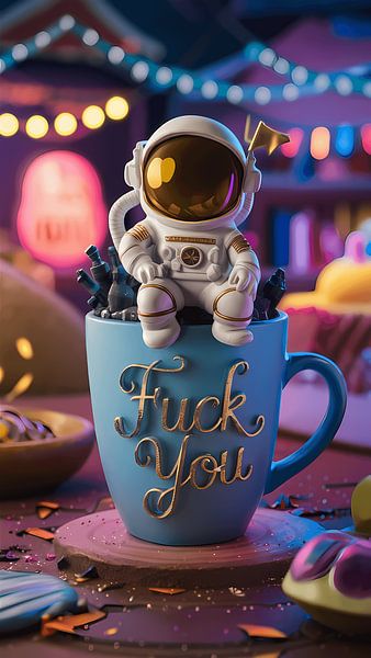 L'astronaute sur la tasse par Christian Tolkmitt