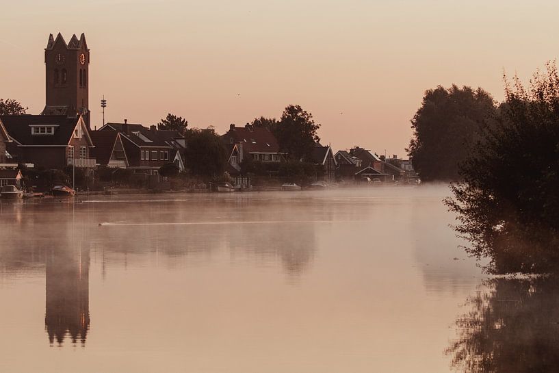 Beautiful misty morning in Hoogmade by Anne Zwagers