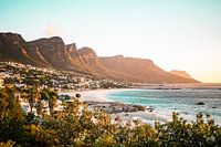 Cape Town beach - South Africa colourful sunrise photo print - travel photography