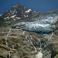 la jonction glacier des bossons