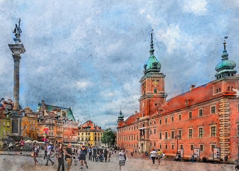Warsaw watercolor art #warsaw by JBJart Justyna Jaszke