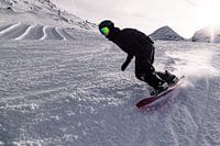 Snowboarding sur le glacier d'Hintertux en Autriche