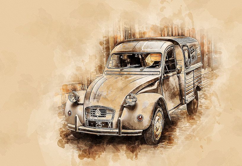 Oldtimer Eend van Peter Roder