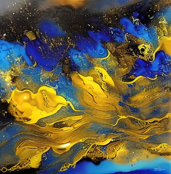 Malerei mit Alkoholtinte. von Gelissen Artworks