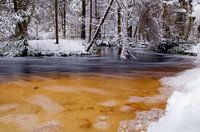 Rivier sneeuwlandschap