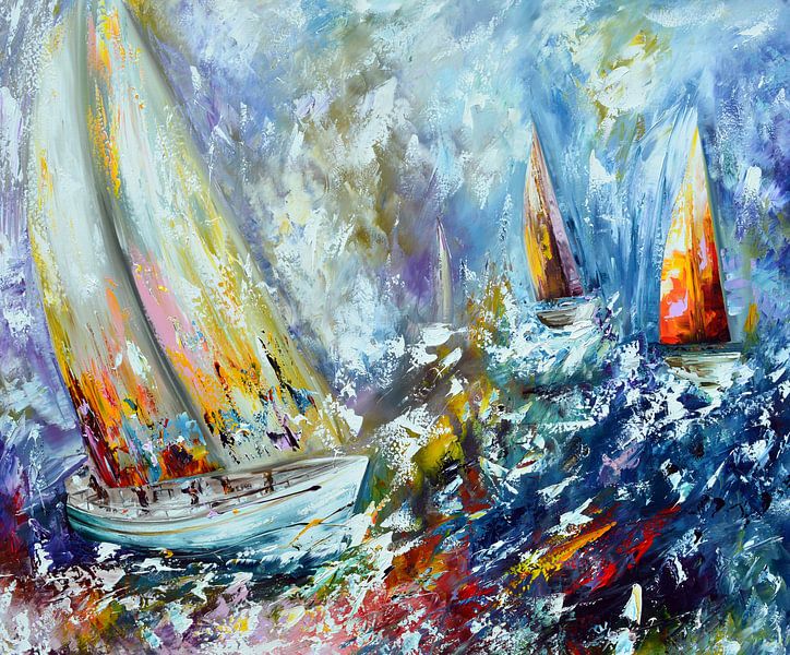 Abstract Sea von Gena Theheartofart