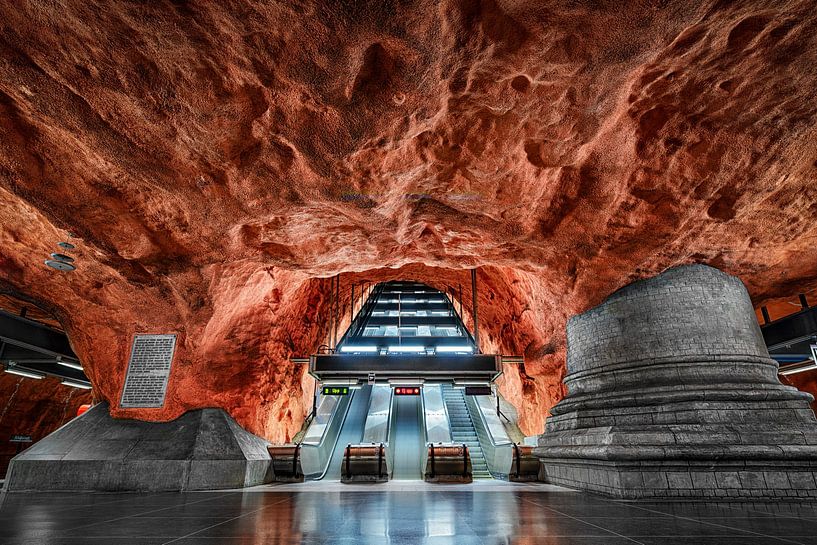 U-Bahn-Station in Stockholm von Michael Abid