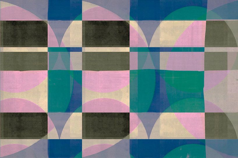 Géométrie scandinave moderne Abstraction par Mad Dog Art