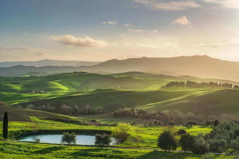 Die Landschaft von Volterra, Toskana von Stefano Orazzini