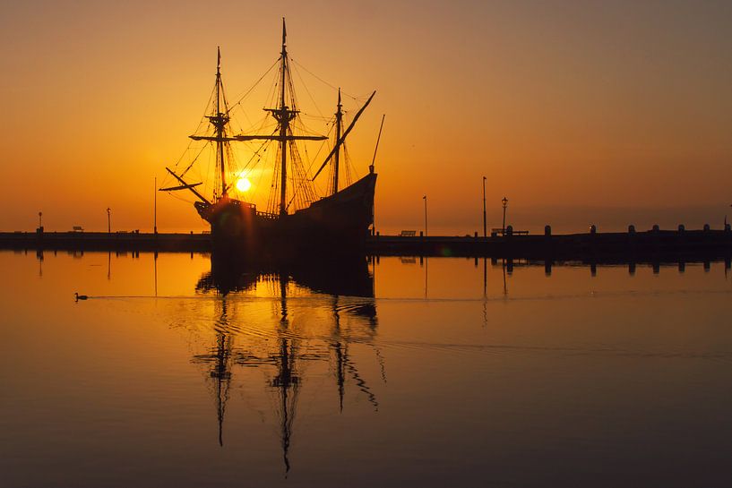 Historisches Schiff die Halve Maen - VOC von Marianne Klok