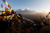 Sunrise in the Annapurna mountains - Nepal
