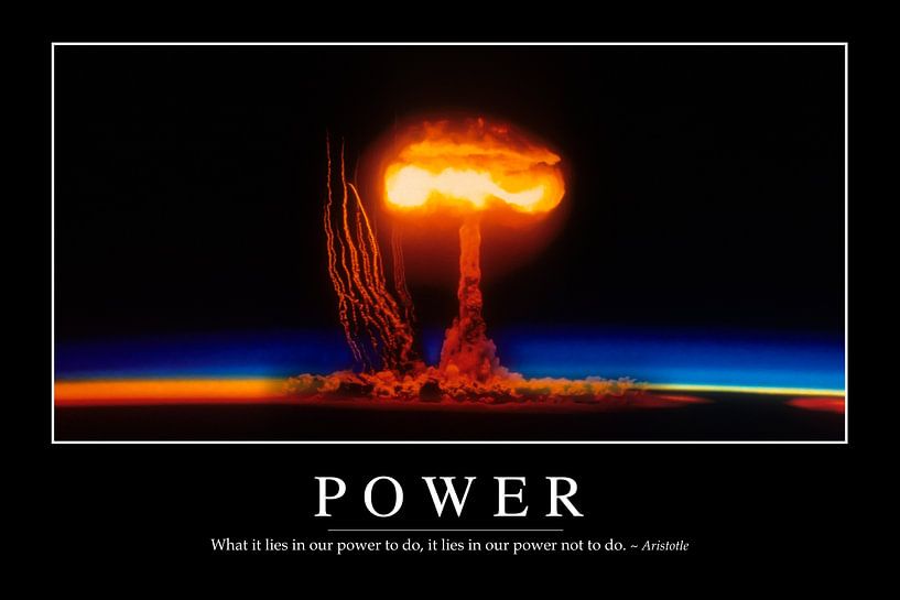 STK107167M-Power: Inspirational Quote and Motivational Poster by Stocktrek Images