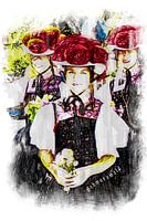 Forêt-Noire, Bollenhut, costume traditionnel