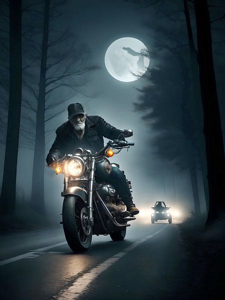 Großvater fährt nach Hause von DeVerviersBelgium