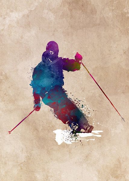 Ski sport art #ski #sport par JBJart Justyna Jaszke