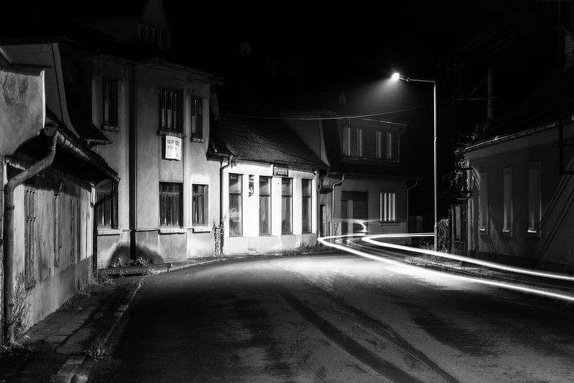 Street scene Křivoklát in the Czech Republic by Evert Jan Luchies