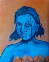 Orange-blauer Widerspruch