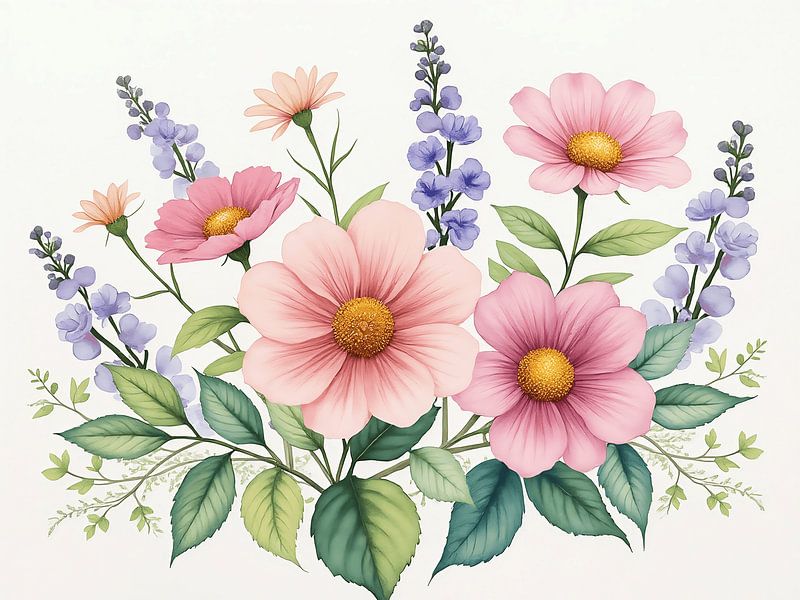 Beautifully coloured flowers by The Photo Artist