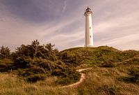 Lyngvig Fyr lighthouse in the evening