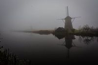 Brouillard à Kinderdijk