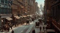 Photo New York circa 1904 digital art (KI)