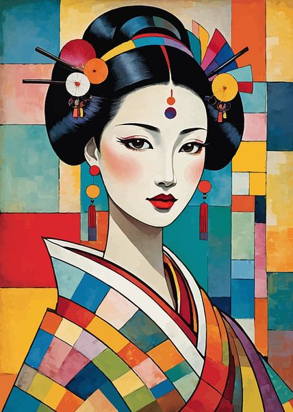 Magnifique portrait de geisha par MIROKKU