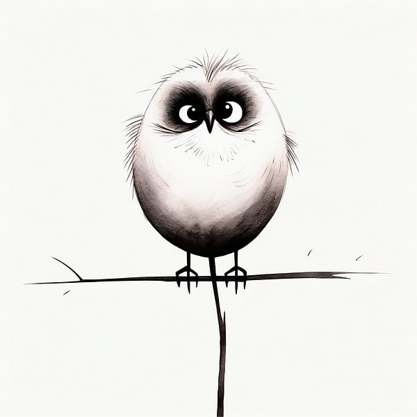 Bird Humour on the Stick by Karina Brouwer