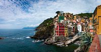 Riomagiorre, eines der 5 Dörfer der Cinque Terre, Italien