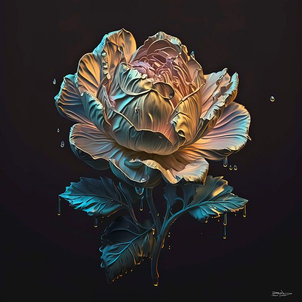 flowers with water by Gelissen Artworks