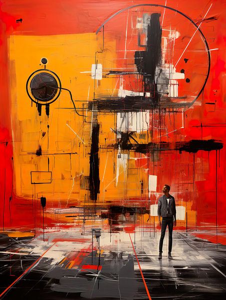 Gemälde von Basquiat von PixelPrestige