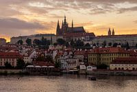 Prague au coucher du soleil