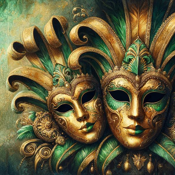 Venezianische Maske von Nicolette Vermeulen